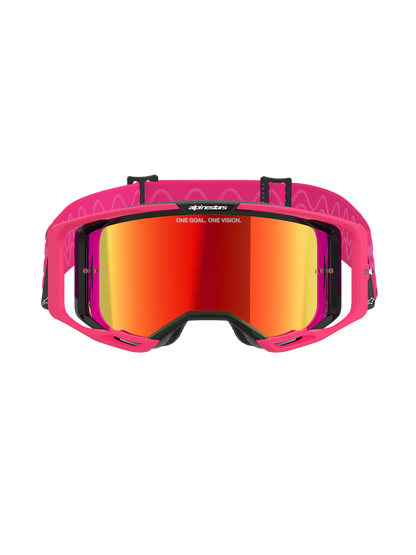 Alpinestars Vision 8 Corp Goggles Pink Mirror Red