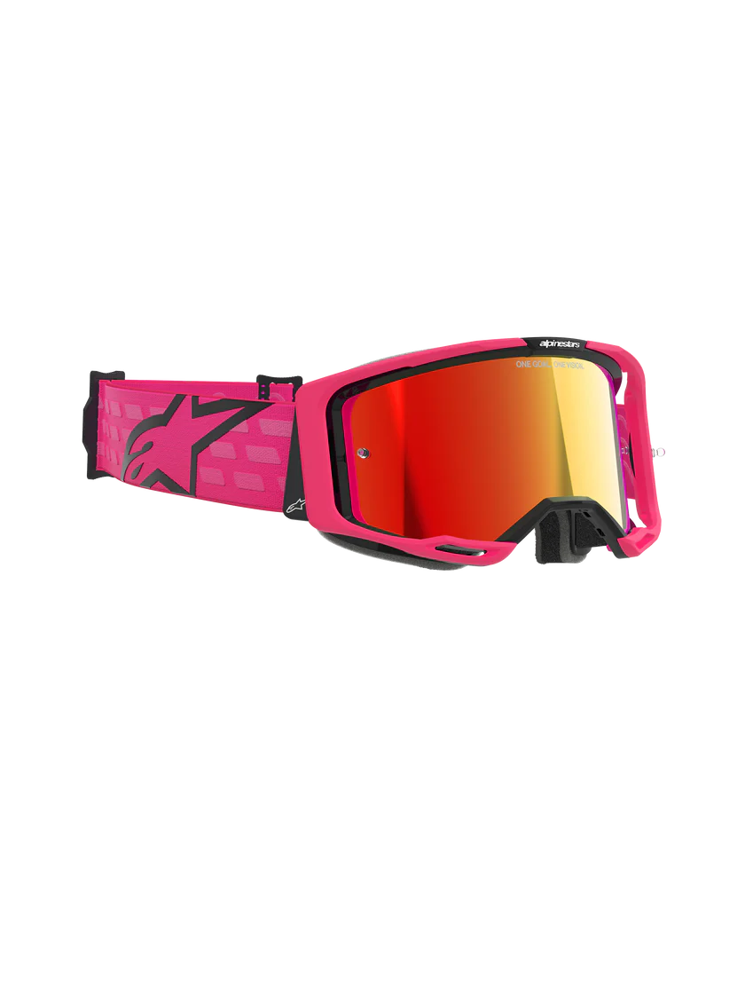 Alpinestars Vision 8 Corp Goggles Pink Mirror Red