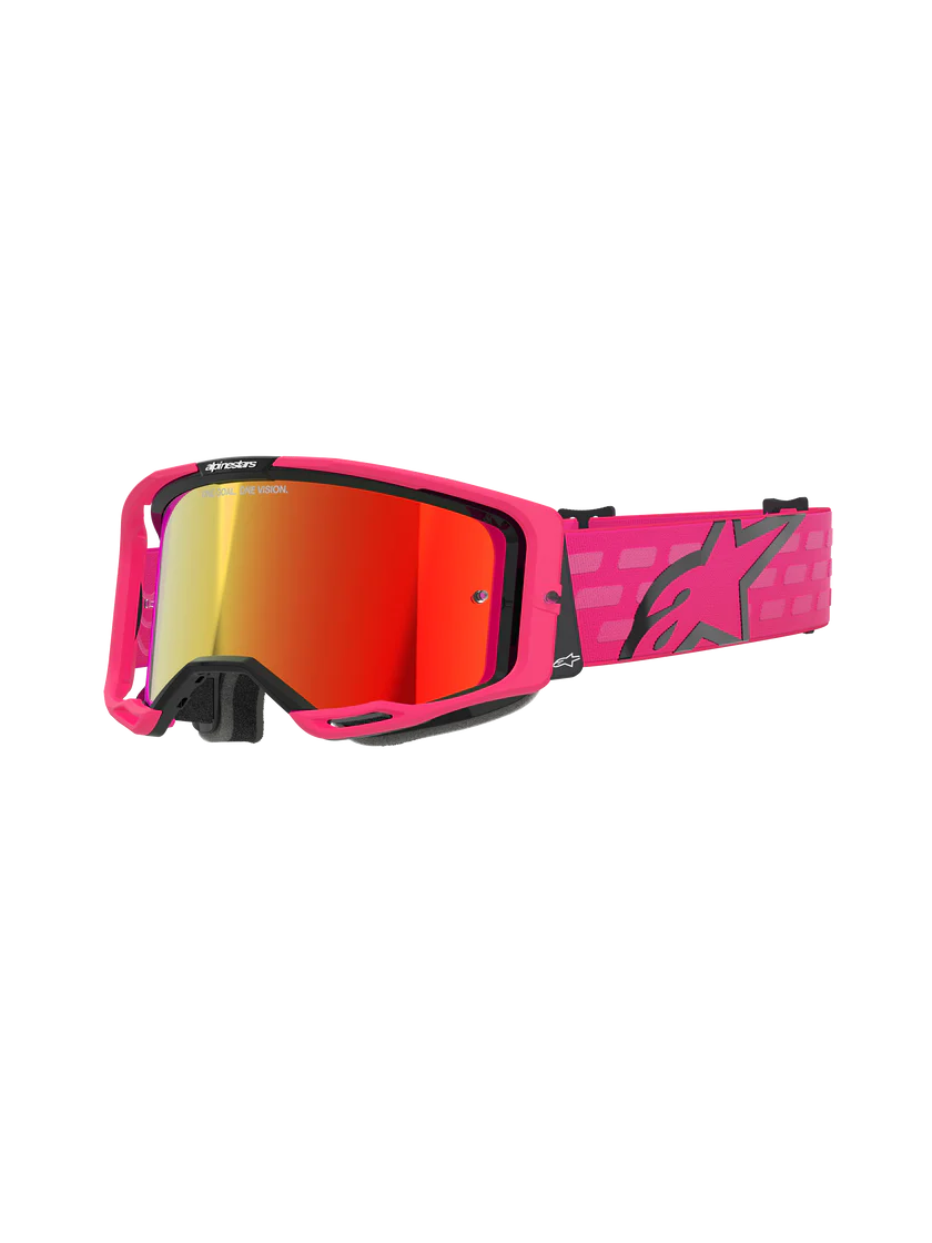 Alpinestars Vision 8 Corp Goggles Pink Mirror Red