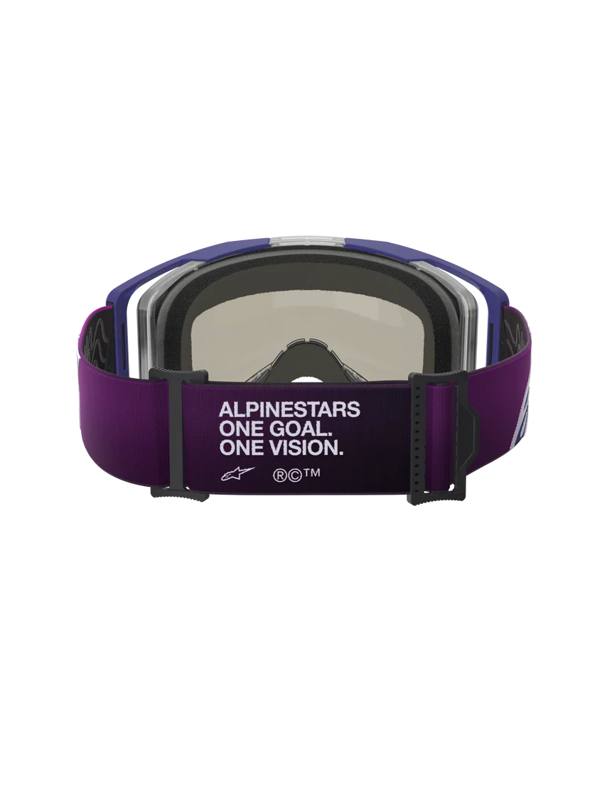 Alpinestars Vision 8 Corp Goggles Purple/Light Grey Mirror Silver