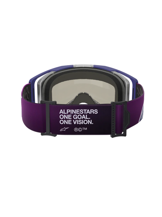 Alpinestars Vision 8 Corp Goggles Purple/Light Grey Mirror Silver