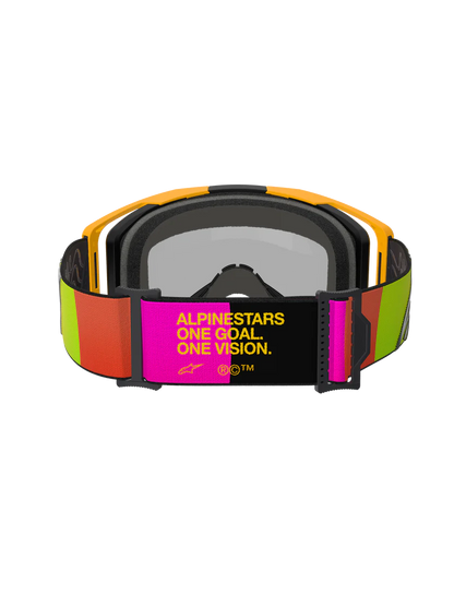 Alpinestars Vision 8 Corp Goggles Yellow/Pink Mirror Red