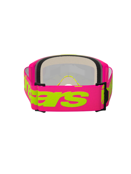 Alpinestars Vision 5 Wordmark Goggles Pink/Yellow Mirror Red