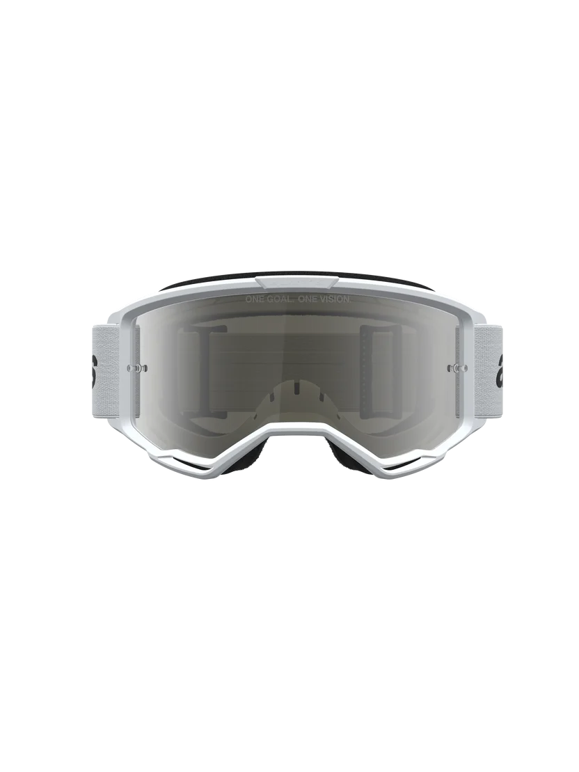 Alpinestars Vision 3 Wordmark Goggles White Black Mirror Silver