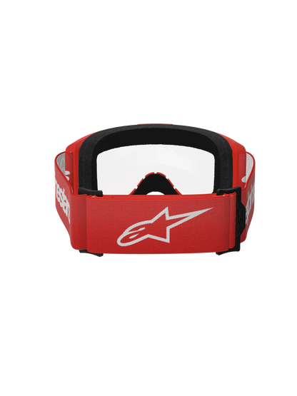 Alpinestars Vision 3 Wordmark Goggles Red Clear