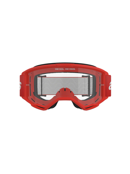 Alpinestars Vision 3 Wordmark Goggles Red Clear