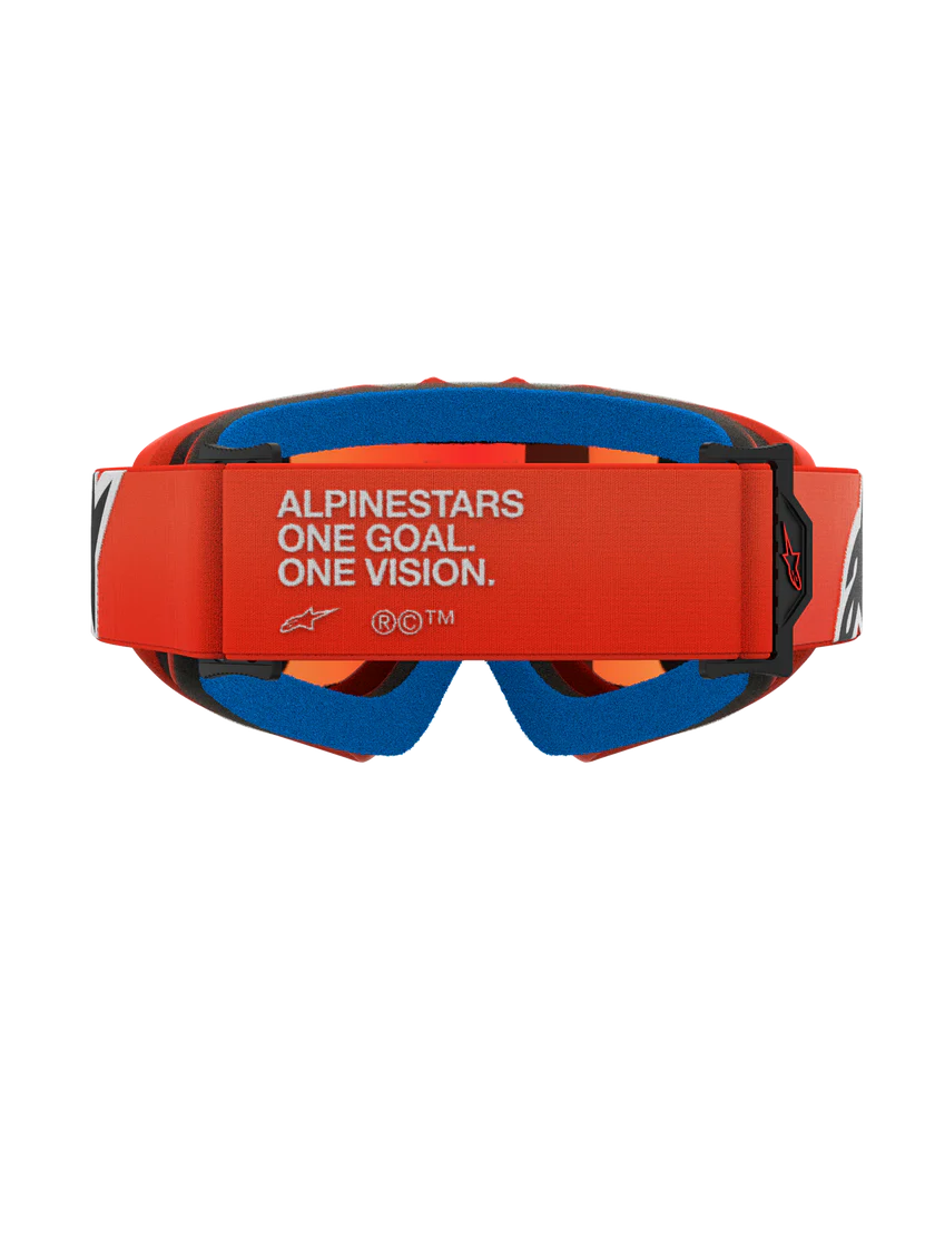Alpinestars Youth Vision Corp Goggles Orange Mirror Red