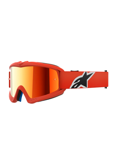 Alpinestars Youth Vision Corp Goggles Orange Mirror Red