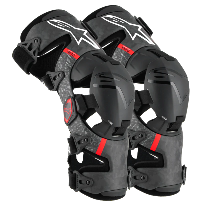 Alpinestars Supertech RK-10 Plasma Knee Brace Set Black/Red