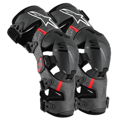 Alpinestars Supertech RK-10 Plasma Knee Brace Set Black/Red