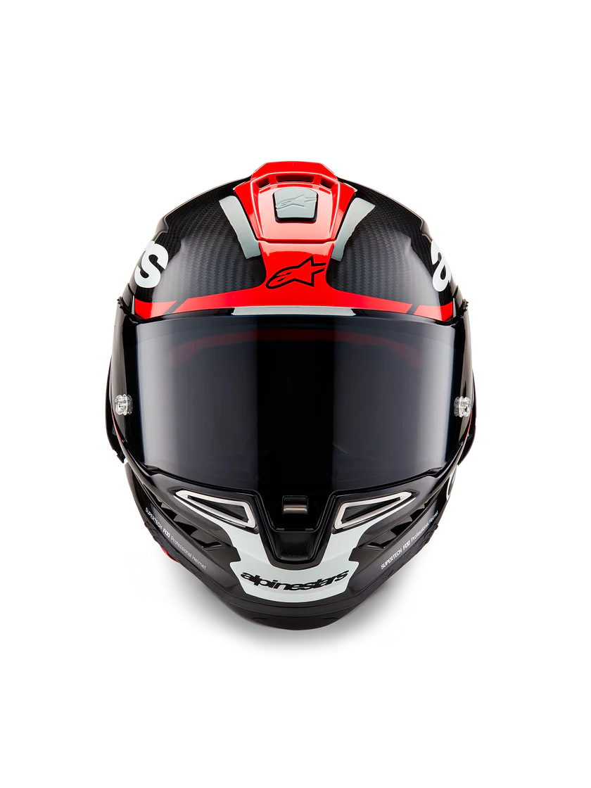 Alpinestars Supertech R10 Element Helmet Black Carbon/Bright Red/White