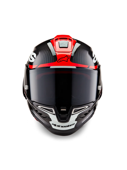 Alpinestars Supertech R10 Element Helmet Black Carbon/Bright Red/White