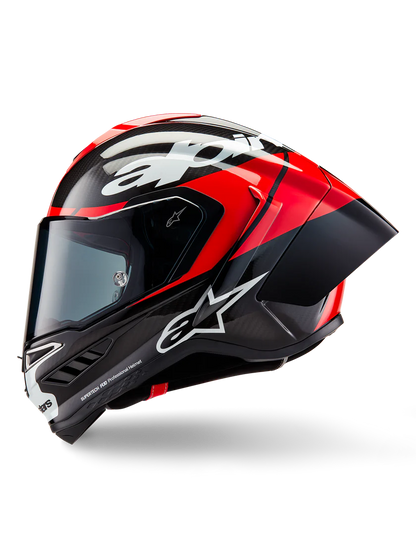Alpinestars Supertech R10 Element Helmet Black Carbon/Bright Red/White
