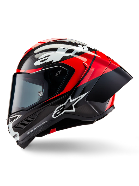 Alpinestars Supertech R10 Element Helmet Black Carbon/Bright Red/White