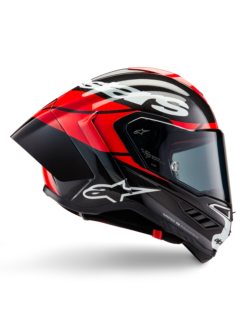 Alpinestars Supertech R10 Element Helmet Black Carbon/Bright Red/White