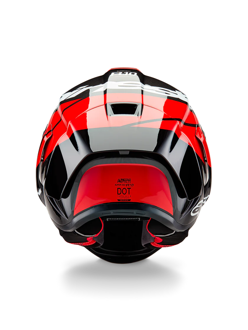 Alpinestars Supertech R10 Element Helmet Black Carbon/Bright Red/White