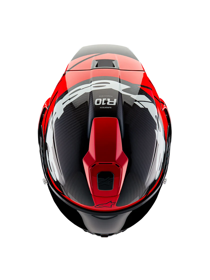 Alpinestars Supertech R10 Element Helmet Black Carbon/Bright Red/White