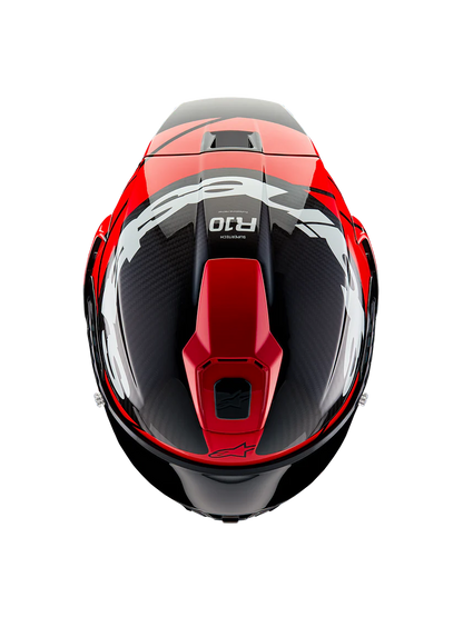 Alpinestars Supertech R10 Element Helmet Black Carbon/Bright Red/White