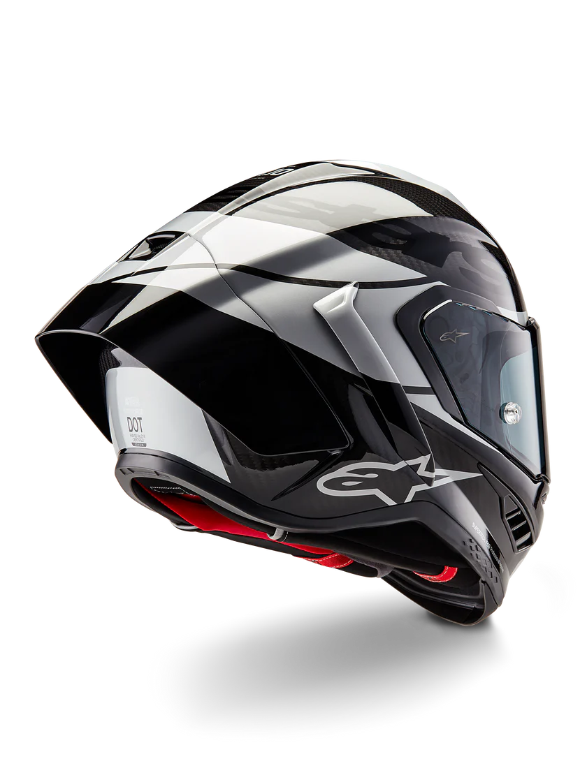 Alpinestars Supertech R10 Element Helmet Black Carbon/Silver/Black Gloss