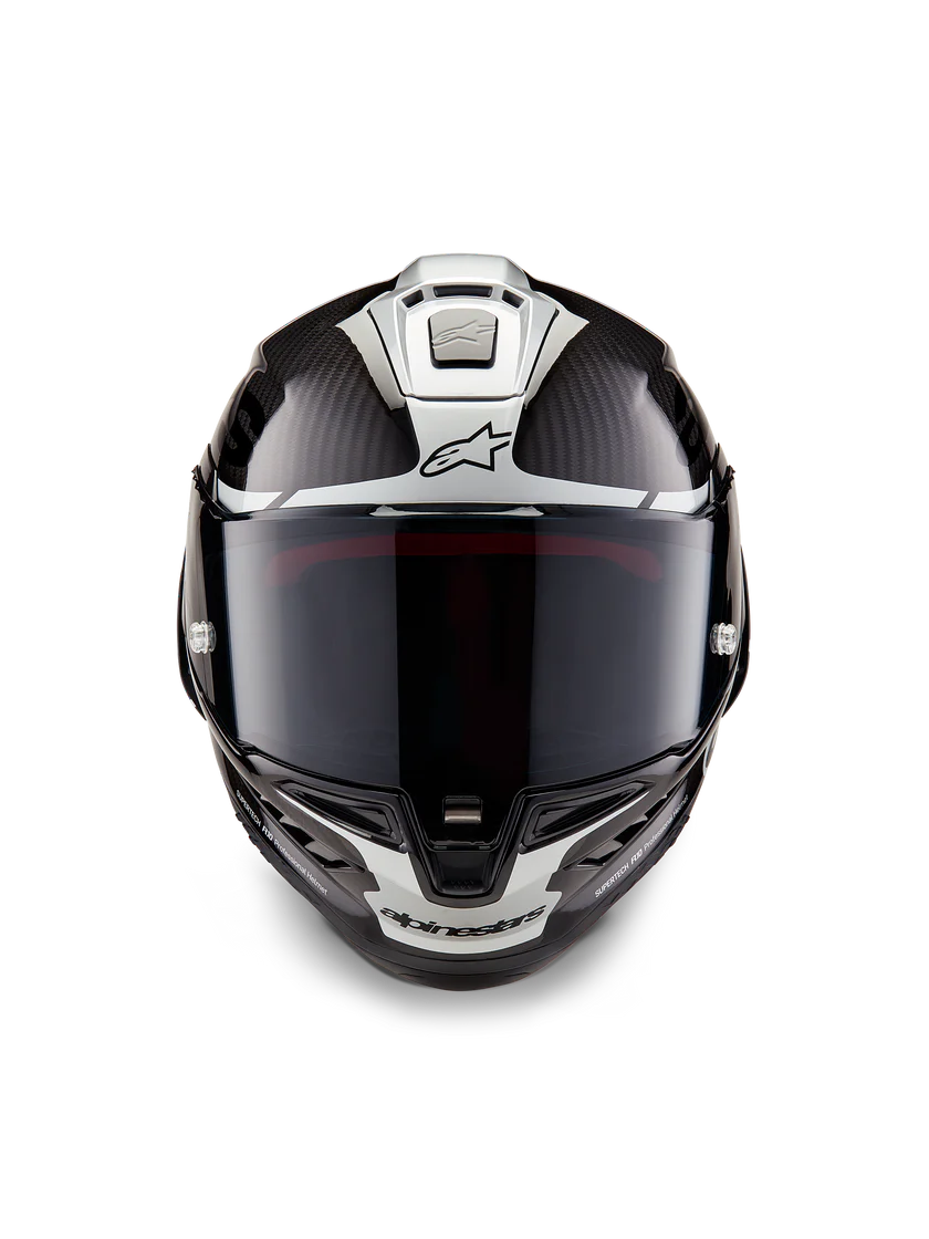 Alpinestars Supertech R10 Element Helmet Black Carbon/Silver/Black Gloss