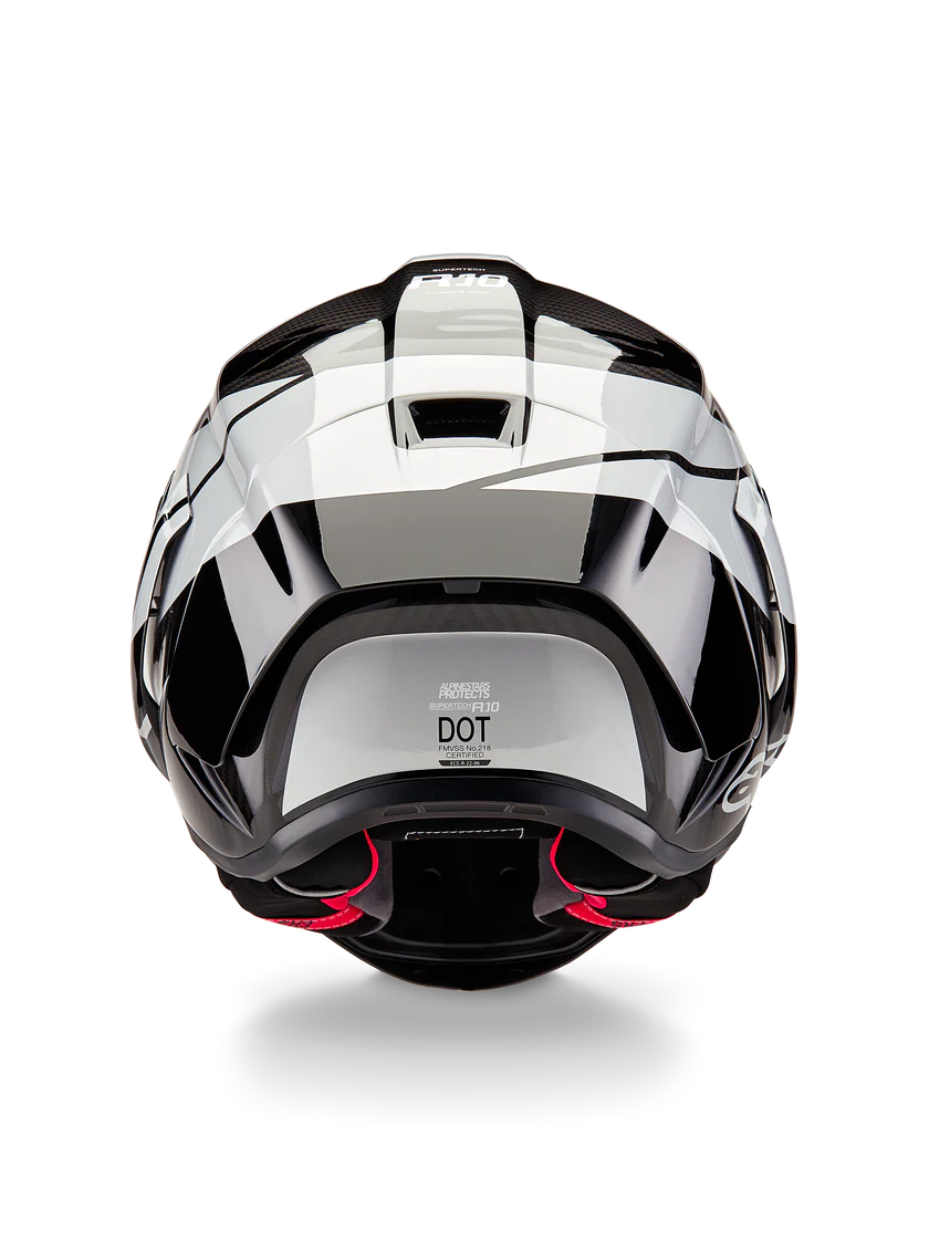 Alpinestars Supertech R10 Element Helmet Black Carbon/Silver/Black Gloss