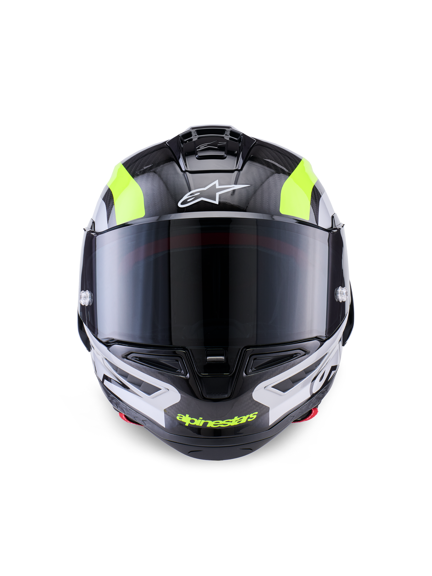 Alpinestars Supertech R10 Arius Helmet Black/Silver/Yellow Fluo