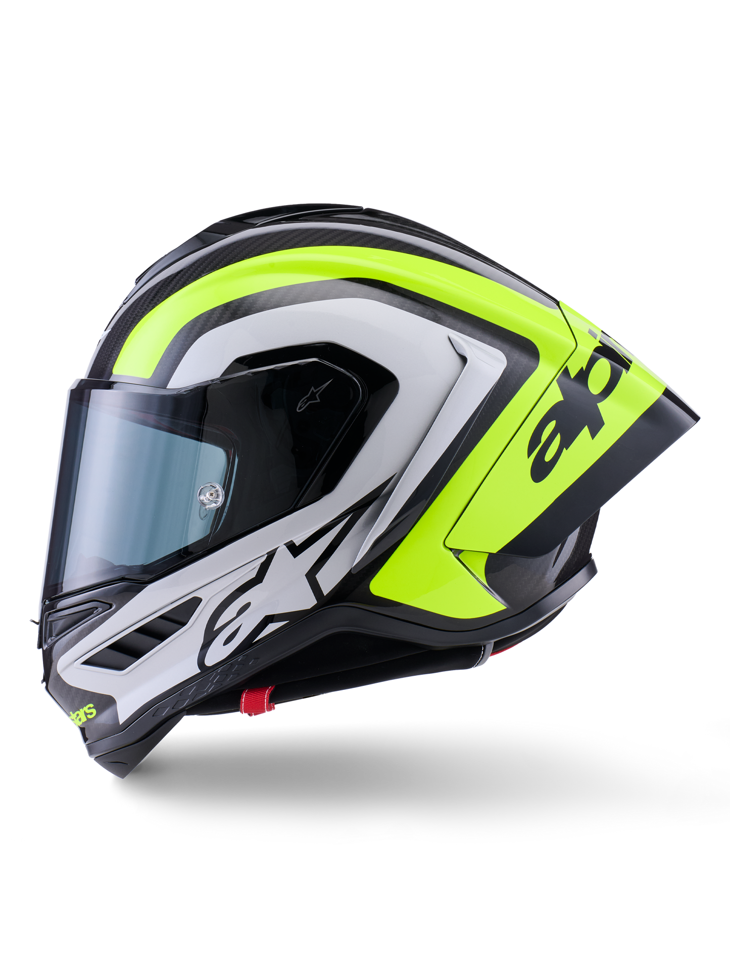 Alpinestars Supertech R10 Arius Helmet Black/Silver/Yellow Fluo