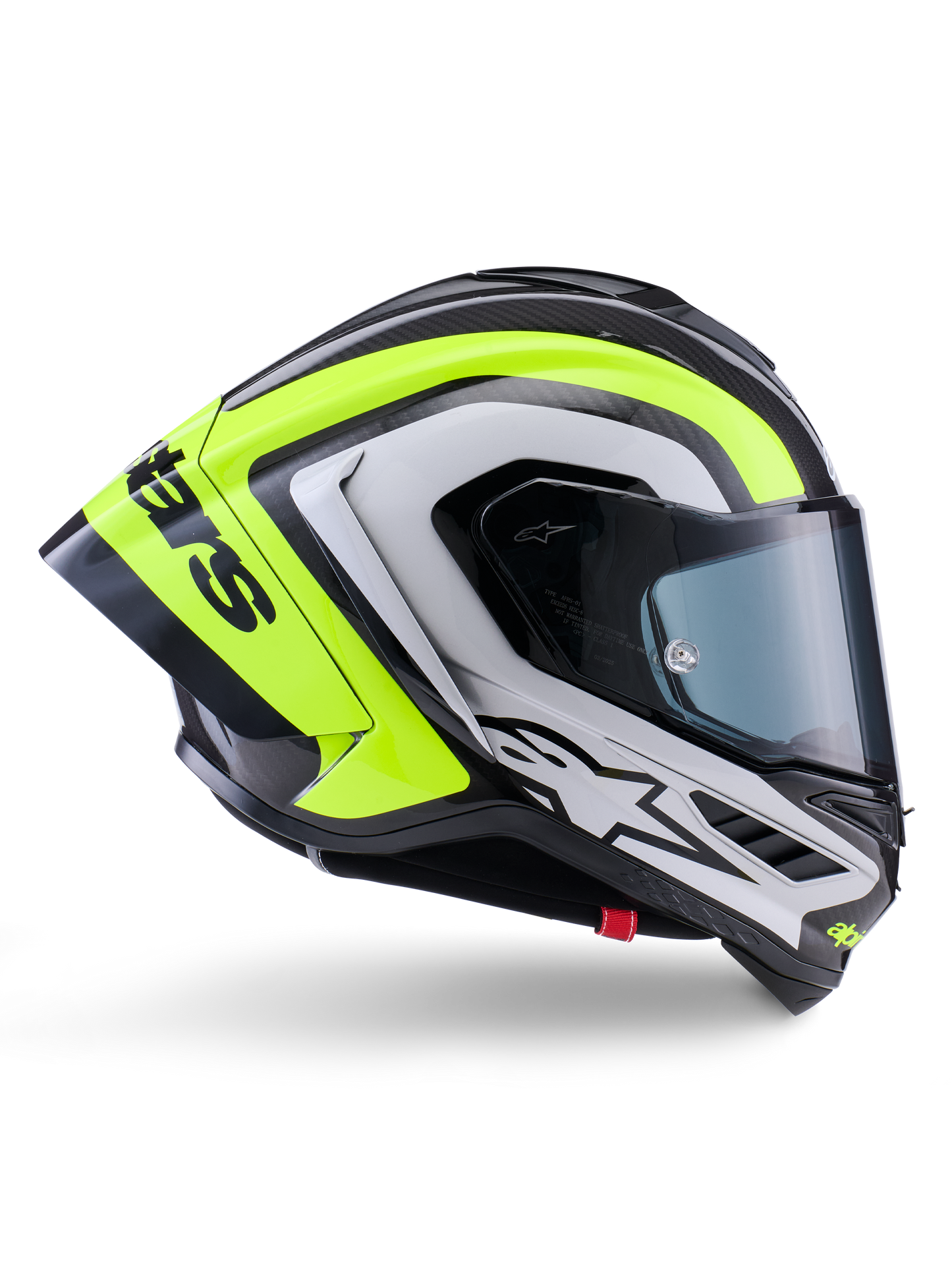 Alpinestars Supertech R10 Arius Helmet Black/Silver/Yellow Fluo