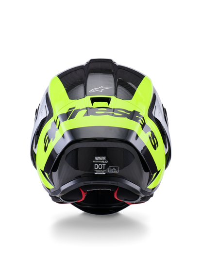 Alpinestars Supertech R10 Arius Helmet Black/Silver/Yellow Fluo
