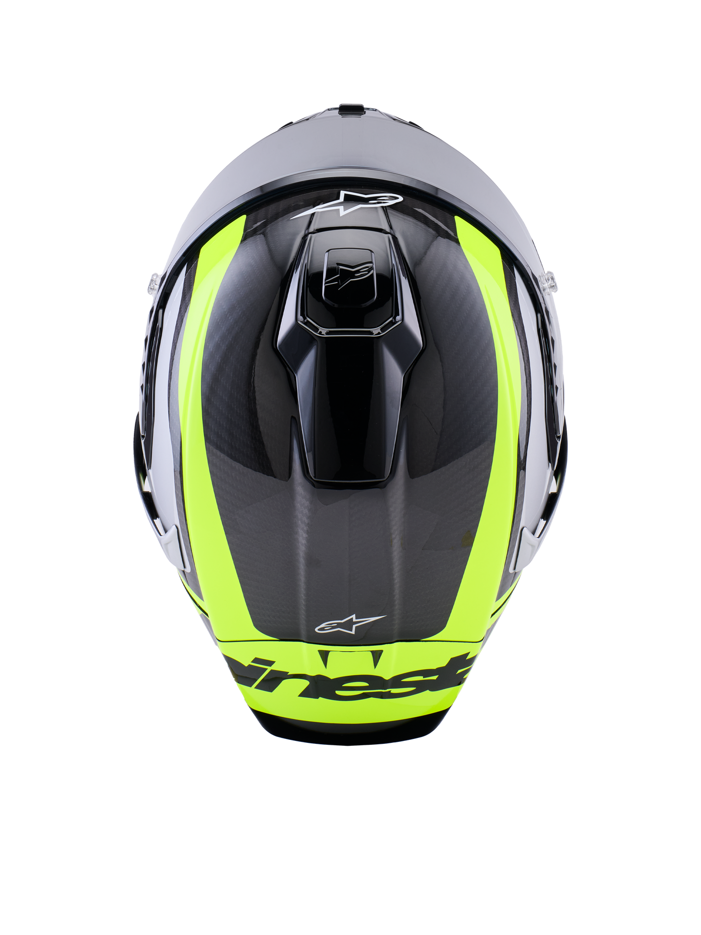 Alpinestars Supertech R10 Arius Helmet Black/Silver/Yellow Fluo