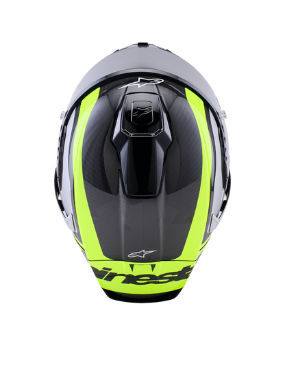 Alpinestars Supertech R10 Arius Helmet Black/Silver/Yellow Fluo