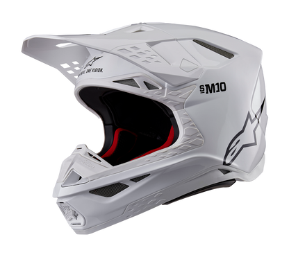 Supertech M10 Solid White Helmet ECE