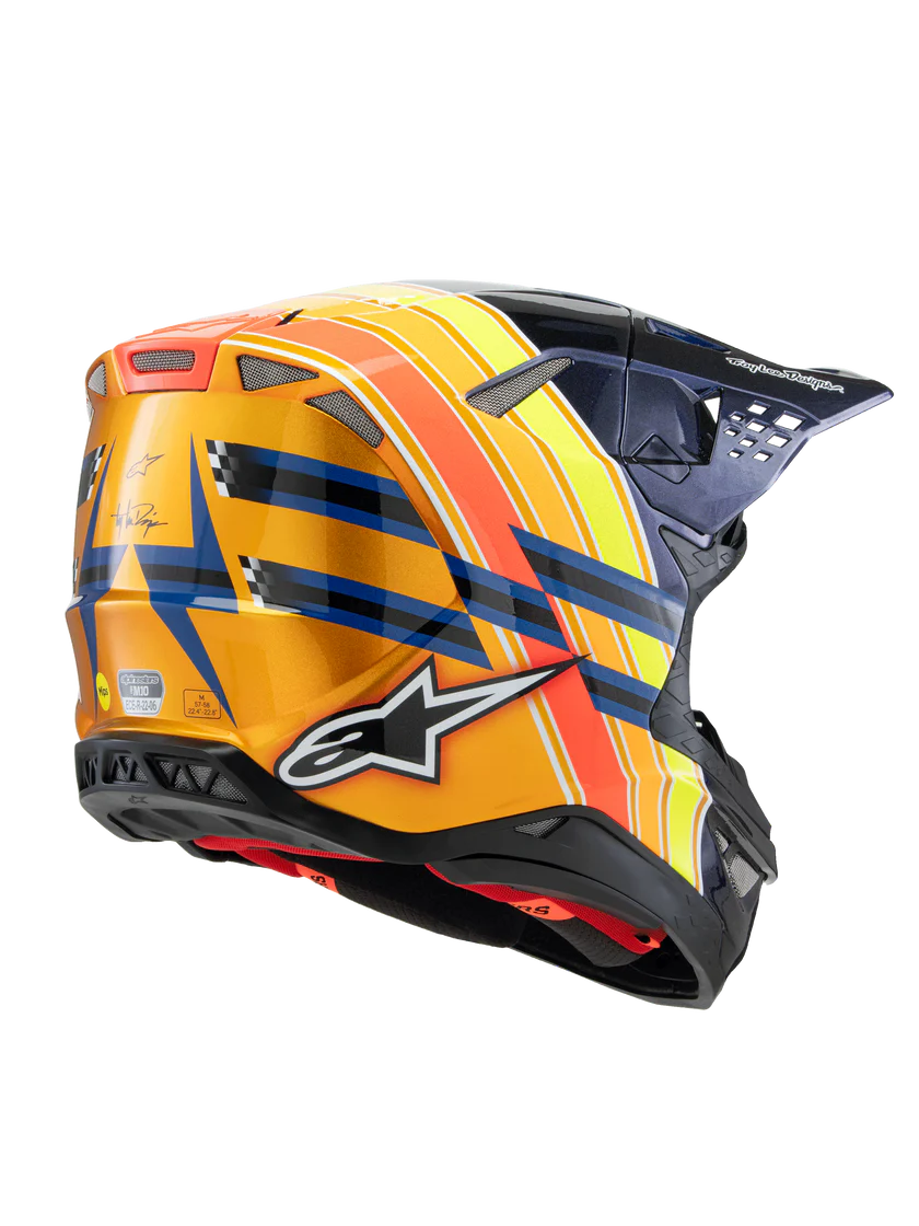 Supertech M10 TLD Edition Helmet ECE Dark Blue/Orange/Yellow Flou/Red
