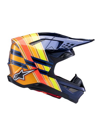 Supertech M10 TLD Edition Helmet ECE Dark Blue/Orange/Yellow Flou/Red