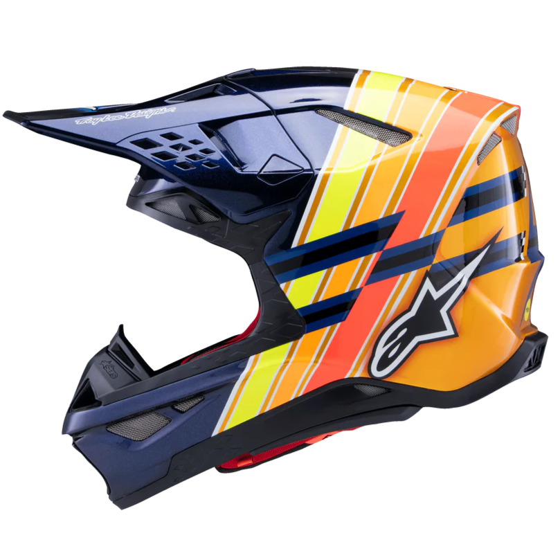 Supertech M10 TLD Edition Helmet ECE Dark Blue/Orange/Yellow Flou/Red