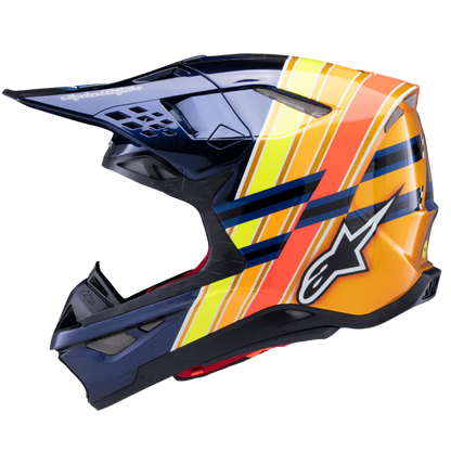 Supertech M10 TLD Edition Helmet ECE Dark Blue/Orange/Yellow Flou/Red