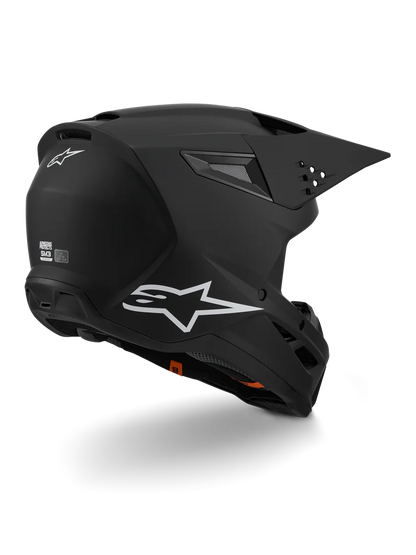 Supertech M3 Solid Matte Black Helmet ECE06