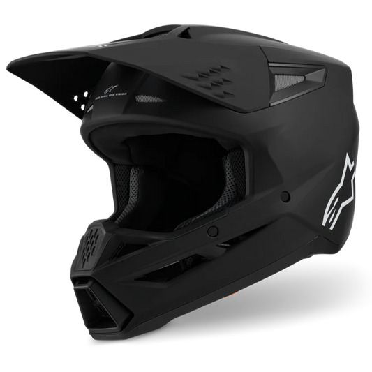 Supertech M3 Solid Matte Black Helmet ECE06