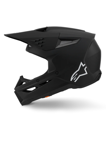 Supertech M3 Solid Matte Black Helmet ECE06