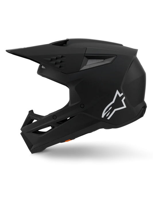 Supertech M3 Solid Matte Black Helmet ECE06