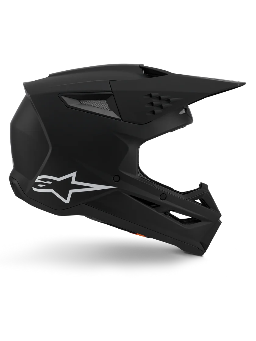 Supertech M3 Solid Matte Black Helmet ECE06
