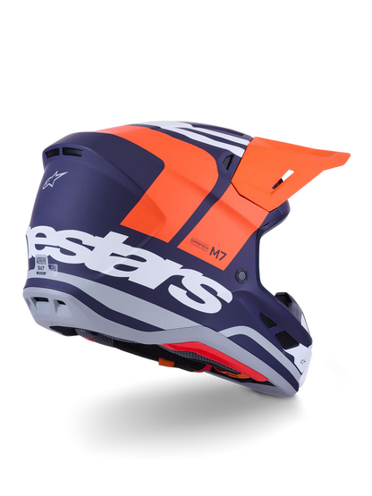 Supertech M7 Core Helmet Orange/Blue Matte ECE06