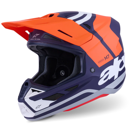 Supertech M7 Core Helmet Orange/Blue Matte ECE06