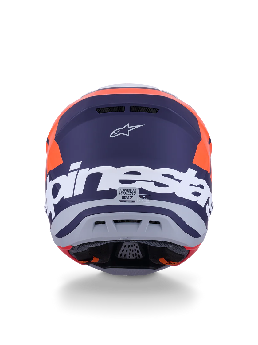 Supertech M7 Core Helmet Orange/Blue Matte ECE06