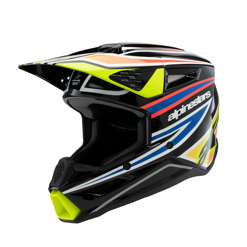 Supertech M3 (Youth) Wurx Helmet Black/Yellow/Blue/Red