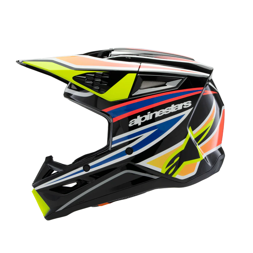 Supertech M3 (Youth) Wurx Helmet Black/Yellow/Blue/Red