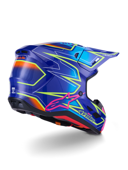 Supertech M7 Cast Helmet Blue/Pink/Yellow Fluo ECE06