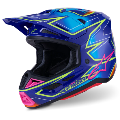 Supertech M7 Cast Helmet Blue/Pink/Yellow Fluo ECE06