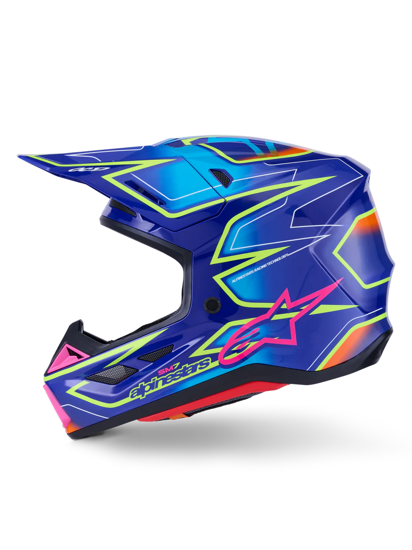 Supertech M7 Cast Helmet Blue/Pink/Yellow Fluo ECE06