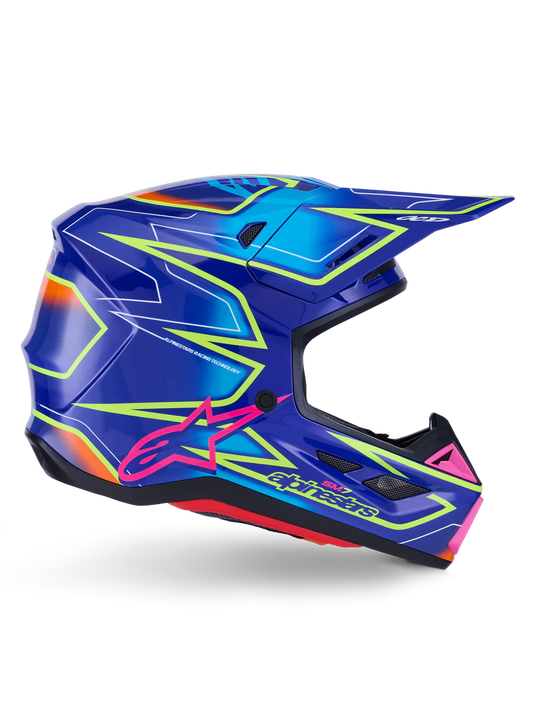 Supertech M7 Cast Helmet Blue/Pink/Yellow Fluo ECE06